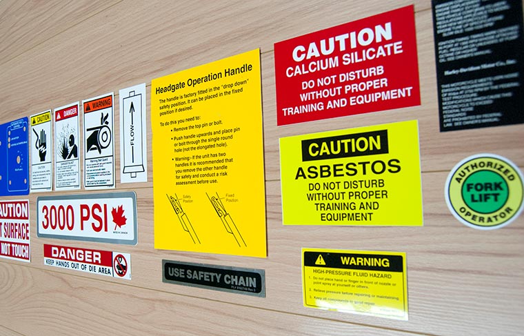 Safety & Warning Labels for Equipment Manufacturers